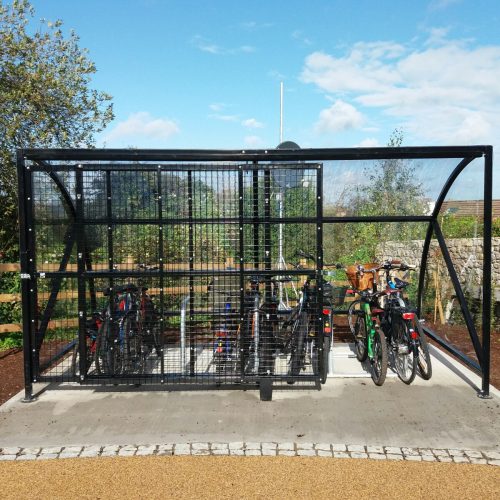 Kylemore Bike Enclosure with lockable sliding Gate